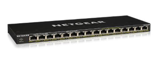 NETGEAR | GS316P | Ethernet Unmanaged Switch | 16x Port | 1Gbit/s | 115W PoE (GS316P-100EUS)