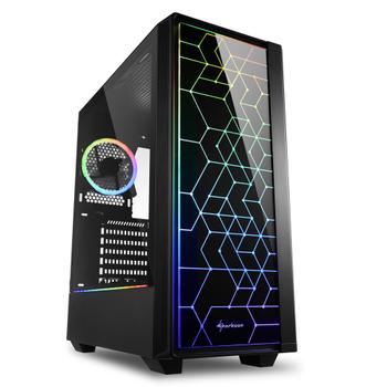 SHARKOON Rgb Lit 100 Midi Tower Black (4044951028153)
