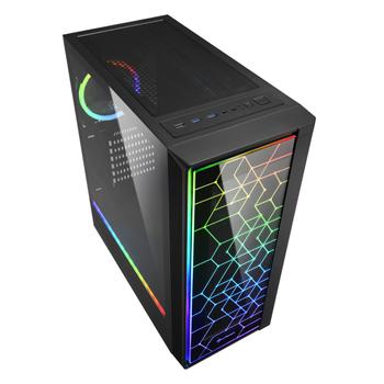 SHARKOON Rgb Lit 100 Midi Tower Black (4044951028153)
