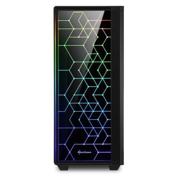 SHARKOON Rgb Lit 100 Midi Tower Black (4044951028153)