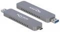DELOCK External Enclosure for M.2 NVME PCIe SSD with USB Type-Câ„¢ and Type-A male
