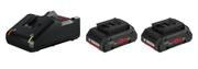 Bosch 2x ProCORE18V 4.0Ah-batterier + hurtiglader GAL 18V-40 Professional