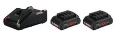Bosch 2x ProCORE18V 4.0Ah-batterier + hurtiglader GAL 18V-40 Professional