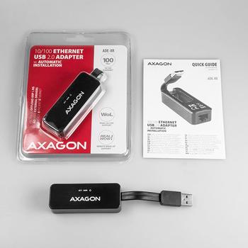AXAGON Type-A USB2.0-Fast Ethernet 10/100 Adapter Factory Sealed (ADE-XR)