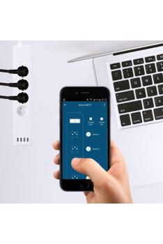 WOOX WIFI SMART POWERSTRIP 4 WAY  (R4027)