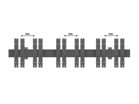 MULTIBRACKETS M Wallmount Pro MBW3x3UP Push In Pop Out Black (7350073735051)