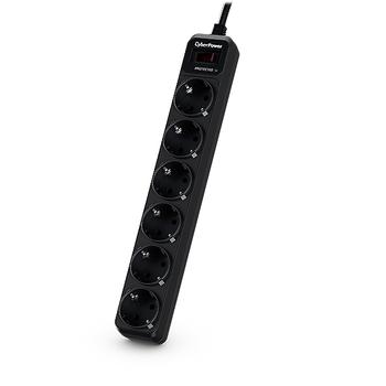 CYBERPOWER Surge Protector Black 6 Ac  (B0620SC0-DE)