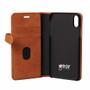 BUFFALO Wallet Cognac Læder Til 3 kort iPhone XS MAX (658566)