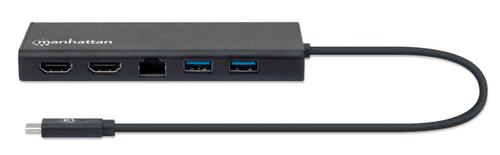 MANHATTAN Usb-C Dock/Hub, Ports (X6):  (152747)