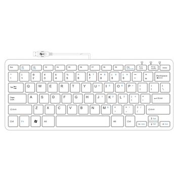 R-GO Tools Ergo compact keyboard (RGOECQYBL)