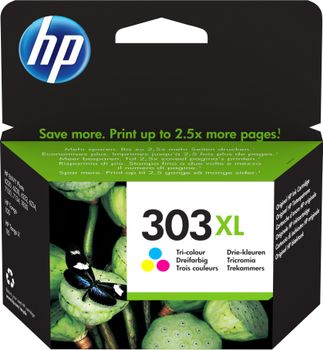 HP 303XL - 10 ml - High Yield - colour (cyan, magenta, yellow) - original - ink cartridge - for ENVY Photo 62XX, Photo 71XX, Photo 78XX, ENVY Inspire 72XX, 79XX, Tango (T6N03AE#301)
