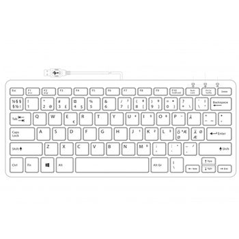 R-GO Tools Compact Keyboard (NORDIC)White (RGOECNDW)