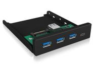 ICY BOX 4x Port USB 3.0 Hub (3x USB 3.0, 1x USB Type-C), frontpanel 3.5'' (IB-HUB1418-I3)
