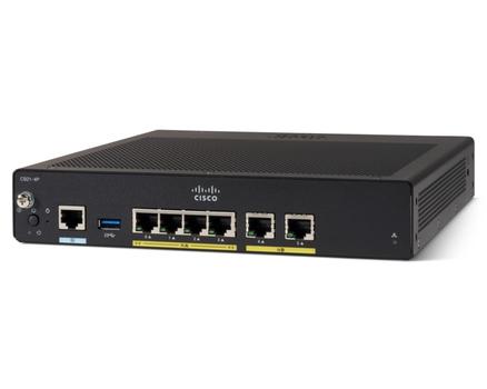 CISCO Integrated Services Router 927 - Router - Kabelmodem 4-Port-Switch - 1GbE - WAN-Ports: 2 (C927-4P)