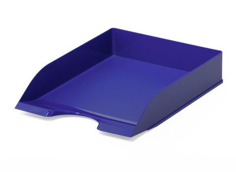 DURABLE Stackable Letter Tray Filing Tray Desk Organiser for A4 Documents Blue - 1701672040 (1701672040)