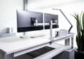 DURABLE Monitorhalterung für 2 Monitore Tischklemme Silber (508523)