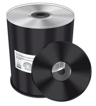 MediaRange CD-R 700MB 80min 52x speed silver unprinted/ blank black dye Cake 100, capaciteit  700MB (MR285)
