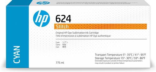 HP 624 Cyan Stitch Dye Sblm Ink Cr (2LL54A)