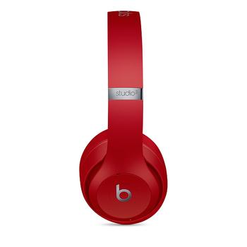 APPLE Beats Studio3 Wireless - Hörlurar med mikrofon - fullstorlek - Bluetooth - trådlös - aktiv brusradering - ljudisolerande - röd (MX412ZM/A)