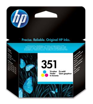 HP 351 - CB337EE - 1 x Yellow,1 x Cyan,1 x Magenta - Ink cartridge - For Officejet J6415, Photosmart C4382, C4384, C4450, C4470, C4472, C4524, C4585, C5225, C5288 (CB337EE#UUS)