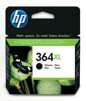 HP 364XL - CN684EE - 1 x Black - Ink cartridge - High Yield - For Deskjet 35XX, Photosmart 55XX, 55XX B111, 65XX, 65XX B211, 7510 C311, 7520, eStation C510 (CN684EE#ABB)