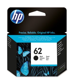 HP 62 - C2P04AE - 1 x Black - Ink cartridge - For Envy 5644, 5646, 5660, 7640, Officejet 5742, 8040 with Neat (C2P04AE#UUS)