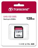 Transcend 300S - flashminnekort - 128 GB - SDXC UHS-I (TS128GSDC300S)