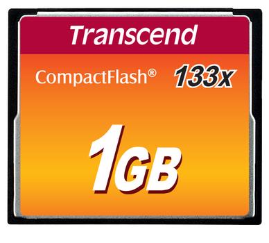 TRANSCEND 1GB Compact Flash Card (133X) MLC (Alt. TS1GCF133) (TS1GCF133)