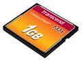 TRANSCEND COMPACT FLASH CARD 1GB 133X SPEED MEM (TS1GCF133)
