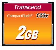 Transcend 2GB Compact Flash Card (133X) MLC (Alt. TS2GCF133) (TS2GCF133)