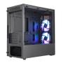 Cooler Master Masterbox 320L ARGB Micro ATX Vifter: 2x 120mm ARGB front, mATX, Tempered Glass (MCB-B320L-KGNN-S01)