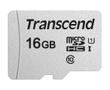 TRANSCEND 300S, 16 GB, MicroSDXC,  Klasse 10, UHS-I, 95 MB/s, Sølv (TS16GUSD300S)
