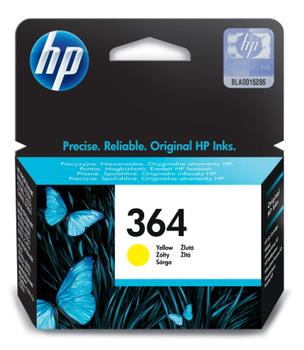HP 364 original ink cartridge yellow standard capacity 3ml 300 pages 1-pack with Vivera ink (CB320EE#ABB)