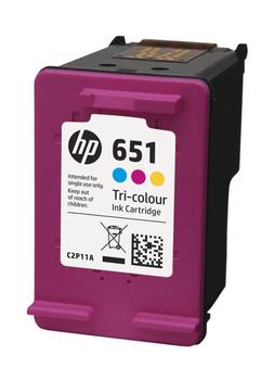 HP Color Inkjet Cartridge No.651 (C2P11AE)