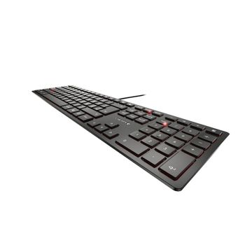 CHERRY KC6000 SLIM CORDED KB NLB BLACK BELGIUM - BLACK PERP (JK-1600BE-2)