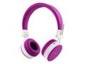 STREETZ bluetooth on-ear med mikrofon, v4.1 +EDR, rosa