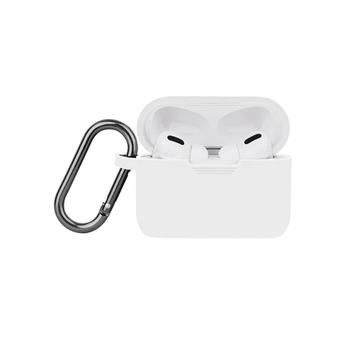 NORTH Airpods Pro Beskyttelsesveske Silikon Karabinkrok Hvit (616503)