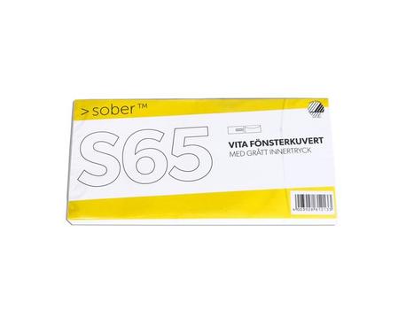 SOBER Kuvert S65 H2 80g M/R 50/PK (81213)