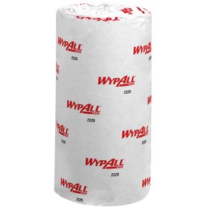 KIMBERLY-CLARK Håndklæderulle,  Kimberly-Clark Wypall L10, 1-lags, Mini, 75,9m x 24cm, Ø12,1cm, blå, 100% genbrugspapir,  med spiralhylse (1999901088*24)