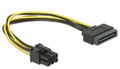 DELOCK - Power cable - 15 pin SATA power (M) - 6 p