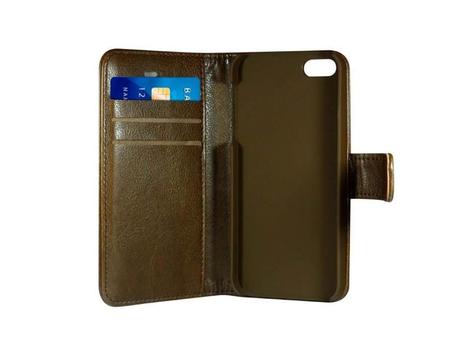 RADICOVER StrÃ¥lingsbeskyttelse Lommebok PU iPhone 5/5S/SE Flipcover Brun (RAD077)