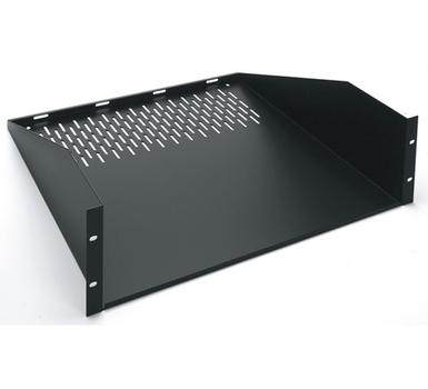 MIDDLEATLANTIC Rackshelf | Utility | Vented | 17.75"" deep, 3RU | Black | Non-stock Item (U317)