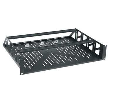 MIDDLEATLANTIC Rackshelf | Clamping, Knockdown | 2RU | Black | Non-stock Item (RC2)