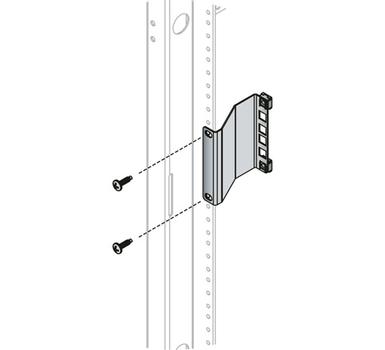 MIDDLEATLANTIC Rackrail Recessor | 2RU | Black | Non-stock Item (RR23RCN)