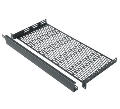 MIDDLEATLANTIC Rackshelf | Universal Face-After | 8"" deep, 1RU | w 1RU Faceplate | Svart | BestÃ¤llningsvara (UFA8F1)