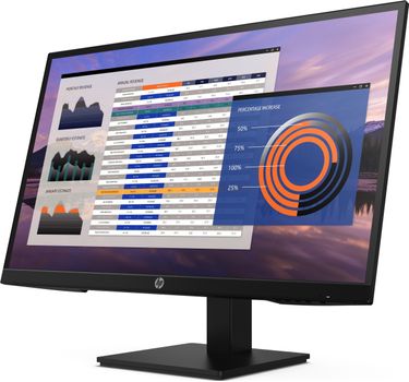 HP P27h G4 - LED monitor - 27" - 1920 x 1080 Full HD (1080p) @ 75 Hz - IPS - 250 cd/m² - 1000:1 - 5 ms - HDMI, VGA, DisplayPort - speakers - black - for HP 250 G9, EliteBook 745 G5, 830 G5, 830 G6, 840 (7VH95AT)