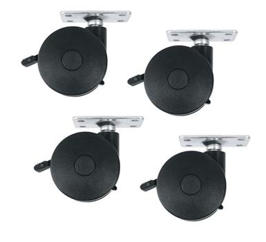 MIDDLEATLANTIC Caster Kit | For BRK/ MBRK/ OBRK/ RK/ SRK/ OSR | Black | Non-stock Item (RKW-HD)