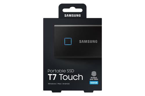 SAMSUNG Portable SSD T7 Touch 500GB -  (MU-PC500K/WW)