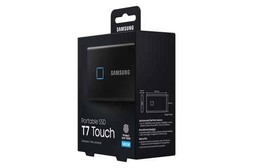 SAMSUNG Portable SSD T7 Touch 500GB -  (MU-PC500K/WW)