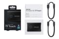 SAMSUNG Portable SSD T7 Touch 500GB extern USB 3.2 Gen.2 metallic black (MU-PC500K/WW)